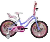 BİSAN QUEEN KIZ ÇOCUK BİSİKLETİ 30CM V 20 JANT METALİK LİLA PEMBE - 1