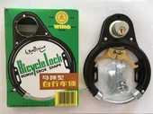 WING BRAND S275 BİSİKLET KİLİDİ ANAHTARLI KADRO MONTELİ SİYAH - 1