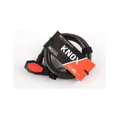 KNOX 6001 KİLİT HALAT BİSİKLET 185CMX10MM ANAHTARLI SİYAH - 1