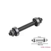 BİSİKLET İÇİN QR İÇ BORU RULMANLI ÖN TEKER GÖBEK MİLİ SİYAH MIL-102 - 1