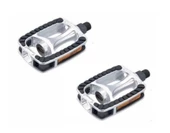 FORTE GT BİSİKLET PEDALI DÜZ ALÜMİNYUM GRİ SİYAH XBYC1801 - 1