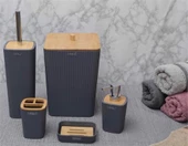 AROW DİMAS AKRELİK 5 PRÇ BANYO SETİ GRİ DC1.TR-3528 - 1