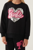 Barbie Lisanslı 1764 Sweatshirt ve Pantolon Alt Üst Kız Çocuk Eşofman Takımı - 15