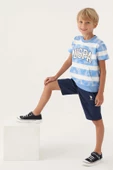 U.S. Polo Assn. Lisanslı US1701 Kangaroo T-Shirt ve Kapri Alt Üst Erkek Çocuk Takımı - 3