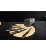 AROW DIAMOND 6 LI BIÇAK SETİ GÜMÜŞ STANDLI DC.TR-3494 - 1