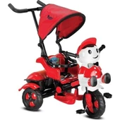 BABYHOPE 125 YUPİ TRIYCLE İTMELİ EBEVEYN KONTROLLÜ BEBEK BİSİKLETİ KIRMIZI SİYAH - 1