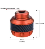 Motosiklet ,Scooter Ön Teker Koruma Takozu Karbon Detaylı (Siyah Renk) 16 Mm Millere Uygun_Supermoto thumbnail 5