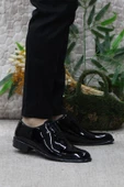 Pierre Cardin 7059 Siyah Rugan Damat Ayakkabısı Takım Ayakkabısı Erkek Ayakkabı - 1