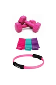 Dambıl  Pilates Çemberi 3’lü Pilates Bandı - 1