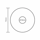 Algatec Paslanmaz 304 Yuvarlak Zil butonu Ø70mm - 4
