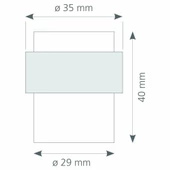 Canex Yer Kapı Stoper Tamponu Kauçuklu Yuvarlak (Paslanmaz) - 2