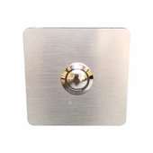 Algatec Paslanmaz 304 Kare Zil butonu 70x70mm - 1