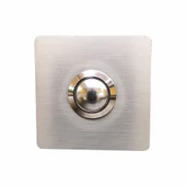 Algatec Paslanmaz 304 Kare Zil butonu 52x52mm - 1