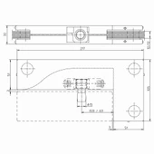 Geze PT 40 Cam Kapı L Menteşe - 2