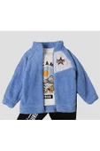 Kışlık peluş üçlü takım erkek bebek welsoft sweatshirt eşofman içi pamuklu - 8