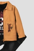 Erkek Bebek Spor Ceket Kot Pantolon Sweatshirt 3'lü takım pamuklu thumbnail 2