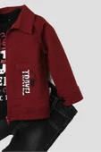 Erkek Bebek Spor Ceket Kot Pantolon Sweatshirt 3'lü takım pamuklu thumbnail 2