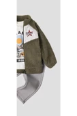 Kışlık peluş üçlü takım erkek bebek welsoft sweatshirt eşofman içi pamuklu - 7
