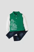 Erkek Bebek Polo Takım Kot Pantolon Üst İkili Takım - 6