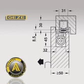 Geze Boxer Ankastre Kapı Kapatıcı Hidrolik 2-4 - 4