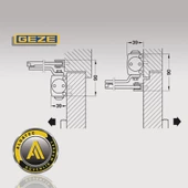 Geze TS 1500 Dirsek Kollu Kapı Kapatıcı Hidrolik - 3