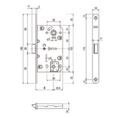 AGB Plastik Dilli WC Kilidi - 2