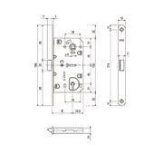 AGB Plastik Dilli Oda Kilidi - 2