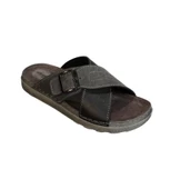 GEZER Erkek Gri Tokalı Comfort Taban  40-46 Numara Terlik - 1