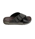 GEZER Erkek Gri Tokalı Comfort Taban  40-46 Numara Terlik - 2
