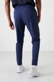 Tommy Life İndigo Polyester İnce Yumuşak Comfort Fit Erkek Eşofman Alt - 82119 - 3