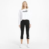 Puma 586828-01 Ess 3/4 Logo Leggings Kısa Günlük Kadın Tayt - 5