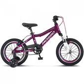 MOSSO WILDFIRE L-16-V KIZ ÇOCUK BİSİKLETİ  255H V 16 JANT MÜRDÜM BEYAZ - 1