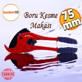 Vira Pvc Profesyonel Plastik Boru Kesme Makası 75 mm Çelik thumbnail 1
