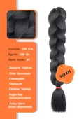 Afrika Zenci Örgüsü Rasta Ve Box Braid için Sentetik Saç - Siyah - 1
