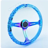 Sefaf Akrilik Drift Spor Direksiyon Mavi - 1