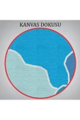 Uşak İli ve İlçeler Haritası  Dekoratif Kanvas Tablo 1477 - 6