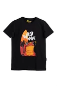 Bad Bear Wave Siyah Baskılı Çocuk Tişört - 1
