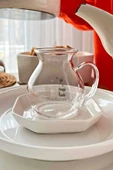 Madamev 6'lı Pleasure Borosilikat Cam Bardak Set Isıya Dayanıklı Keyfi Ala Kulplu Çay Fincanı Bardağı - 4
