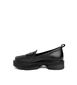 MAMMAMİA D24YA-850 KALIN TABAN LOAFER DERİ KADIN AYAKKABI - 4