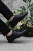 Pierre Cardin 63599 Siyah Orijinal Ürün Kauçuk Taban İç Ve Dış Hakiki Deri Erkek Ayakkabı - 5