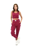 Kadın Askılı Crop Bluz Detaylı Eşofman Takımı 3715-23 - 1