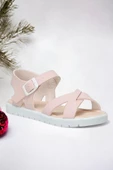 Pudra Unisex Çocuk Sandalet - 1