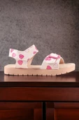 Pembe Baskılı Kız Çocuk Sandalet - 2
