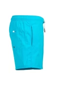 Turkuaz Su İtici Özellikli Naylon Kumaş Düz Renk Basic Erkek Plaj Deniz Şort Mayo - 540-Turkuaz thumbnail 4