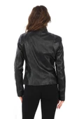 Spor Model Bayan Deri Ceket - 12
