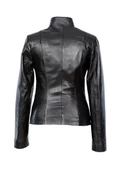 Spor Model Bayan Deri Ceket - 8