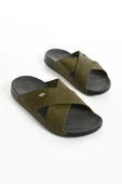 Albishoes Erkek Çapraz Hafif Esnek Yumuşak Rahat Taban Anatomik Günlük Yürüyüş Erkek Terlik - 1