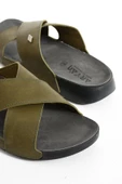 Albishoes Erkek Çapraz Hafif Esnek Yumuşak Rahat Taban Anatomik Günlük Yürüyüş Erkek Terlik - 3