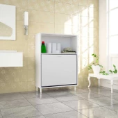 MODİLAYN Lidya 75x100 Renkli Ve Beyaz Bölmeli Çamaşır ve Erzak Dolabı - 3