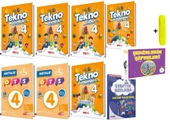 Kırmızı Beyaz Tekno Set 4.Sınıf Tüm Dersler Seti Yeni 18 Kitap - 1